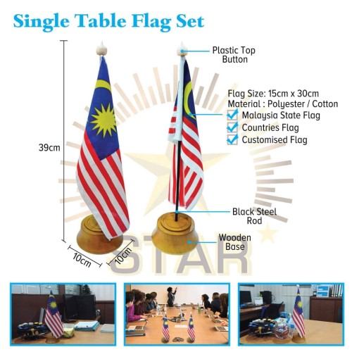 Nation / States / Customize Flags for Single Table Flag Stand